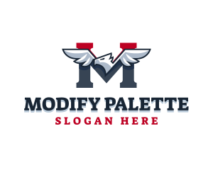 Patriot Bird Politics Letter M logo design