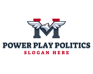 Patriot Bird Politics Letter M logo