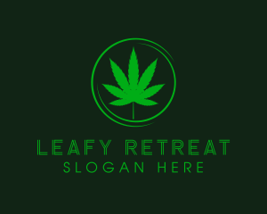 Ganja Herbal Leaf logo design