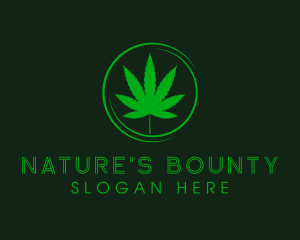 Ganja Herbal Leaf logo design