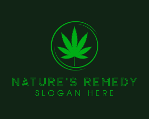 Ganja Herbal Leaf logo design