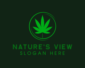 Ganja Herbal Leaf logo design