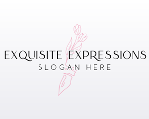 Flower Pen Calligraphy logo