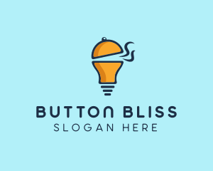 Cloche Light Bulb logo design