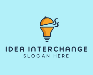 Cloche Light Bulb logo design