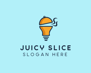 Cloche Light Bulb logo design