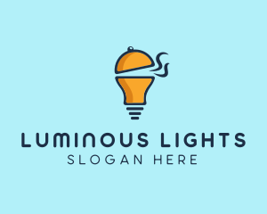 Cloche Light Bulb logo design