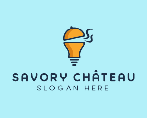 Cloche Light Bulb logo design