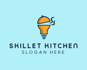 Cloche Light Bulb logo design