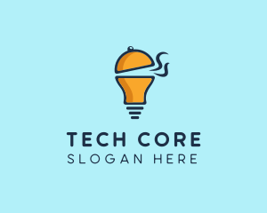 Cloche Light Bulb logo design