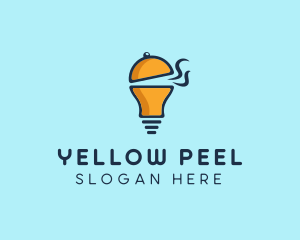 Cloche Light Bulb logo design