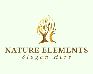 Natural Tree Head logo design