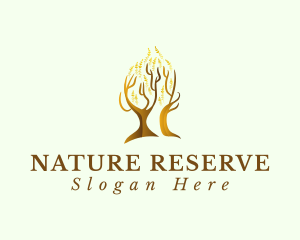 Natural Tree Head logo design