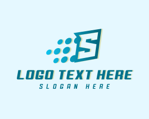 Modern Tech Letter S logo