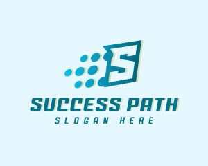 Modern Tech Letter S logo design