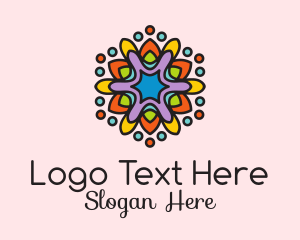 Colorful Spring Flower logo