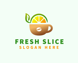 Fruit Juice Coffee Drink logo design