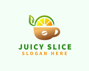 Fruit Juice Coffee Drink logo design