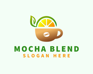 Fruit Juice Coffee Drink logo design