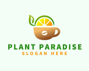 Fruit Juice Coffee Drink logo design