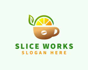 Fruit Juice Coffee Drink logo design