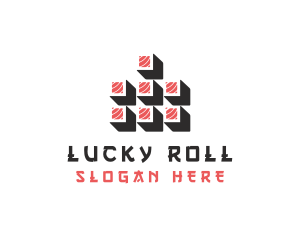 Tuna Sushi Roll logo design