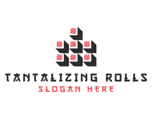 Tuna Sushi Roll logo design