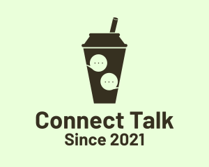 Talk Bubble Tea  logo design