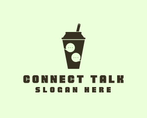 Talk Bubble Tea  logo design