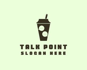 Talk Bubble Tea  logo design