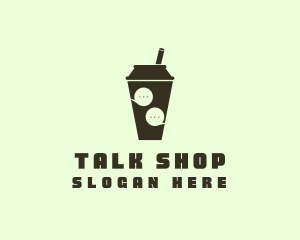 Talk Bubble Tea  logo design