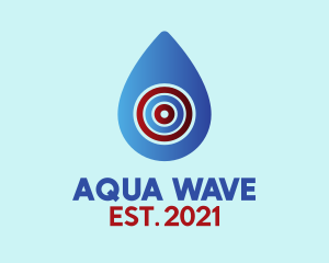 Water Drop Target logo design