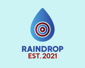 Water Drop Target logo design