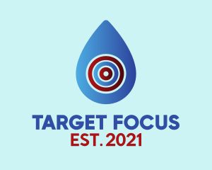 Water Drop Target logo design