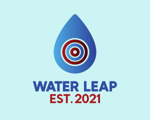 Water Drop Target logo design