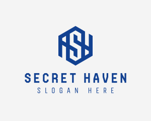 Cyber Hexagon Letter S logo design