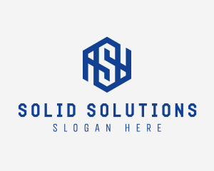 Cyber Hexagon Letter S logo design