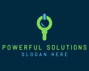 Search Power Technology logo design