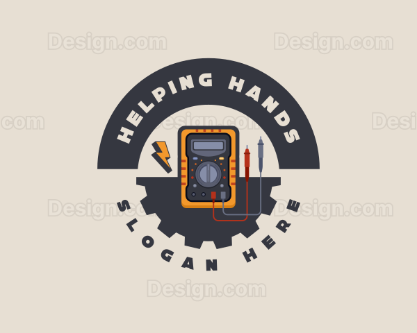 Electrical Multimeter Tool Logo