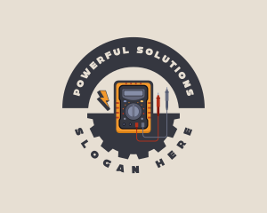 Electrical Multimeter Tool logo design