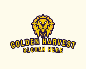 Golden Lion Esports logo design