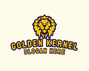 Golden Lion Esports logo design