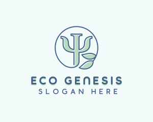 Psychology Eco Wellness logo design