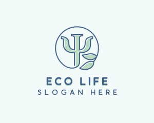 Psychology Eco Wellness logo design