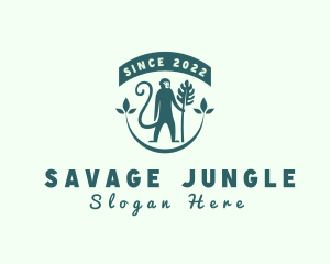 Monkey Jungle Safari logo design