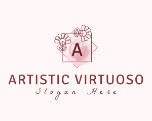 Natural Beauty Floral logo design