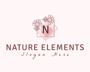 Natural Beauty Floral logo design