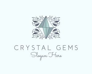 Luxury Crystal Gem logo design