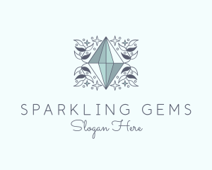 Luxury Crystal Gem logo design