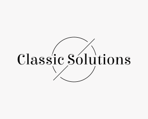 Classic Black Circle logo design